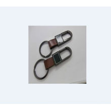 Kundenspezifisches Leder und Metall Schlüsselring Keychain (GZHy-KA-149)